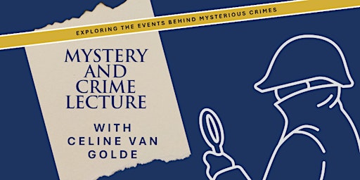 Mystery and Crime lecture with Celine Van Golde  primärbild