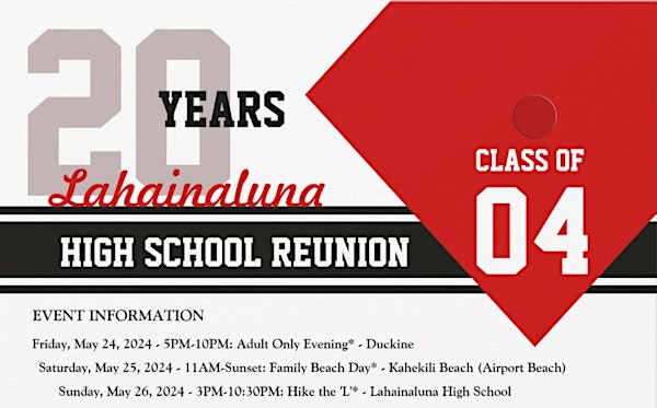Lahainaluna Class of 2004 20th Reunion
