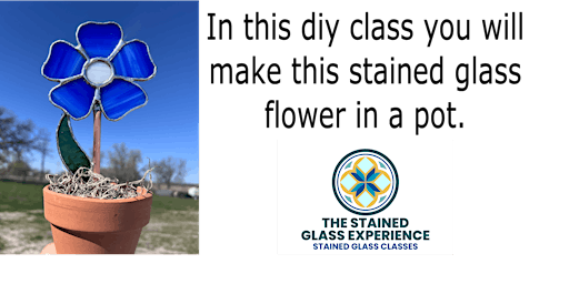 Image principale de DIY stained glass flower with clay pot