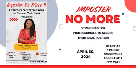 Imposter No More !!  Strategies for Professionals to Secure Their Ideal Positions