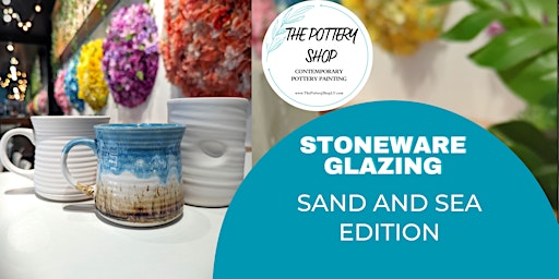 Imagen principal de Sand and Sea Stoneware Glazing Session at The Pottery Shop