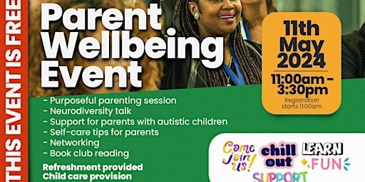 Imagem principal do evento Parent Well-being Event and Community Programme in Leeds