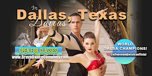 Imagem principal de Salsa Classes with WORLD CHAMPIONS Alfonso & Jessica!