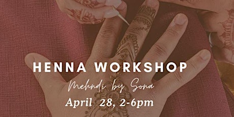 Unlock the Artistry of Henna: Join Us for a Creative Workshop!