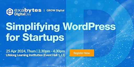 Imagen principal de Exabytes Digital Day | Simplifying WordPress For Startups