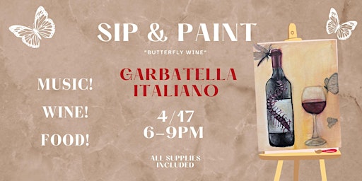 Image principale de Paint and Sip - Wine Night