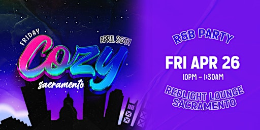 Cozy - Sacramento - Redlight Lounge 4/26  (21+)  primärbild