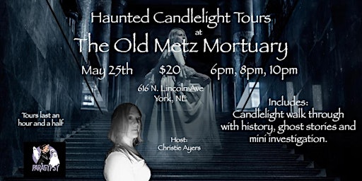 Immagine principale di Haunted Candlelight Tours at the Old Metz Mortuary. 