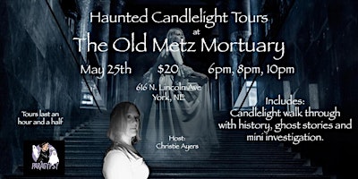 Primaire afbeelding van Haunted Candlelight Tours at the Old Metz Mortuary.