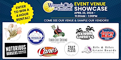 Immagine principale di Woman's Club of Carlsbad - Venue & Vendor Showcase 2024 