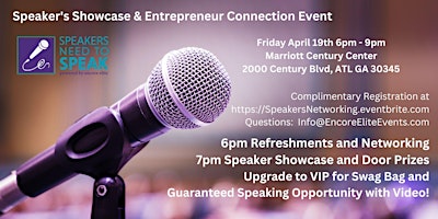 Speaker's Showcase & Entrepreneur Connection Event primary image