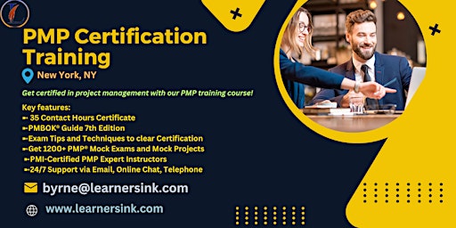 Primaire afbeelding van PMP Exam Certification Classroom Training Course in New York, NY