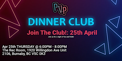 PVP Guild: Dinner Club primary image