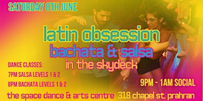 Primaire afbeelding van Latin Obsession - Bachata & Salsa in The Skydeck Sat 8th June
