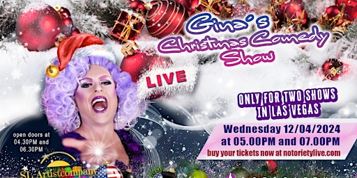 Imagem principal do evento Gina’s Christmas Comedy Show