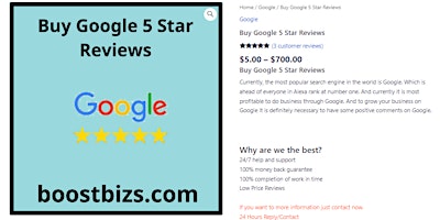 Imagen principal de Buy Google 5 Star Reviews – Boost Bizs