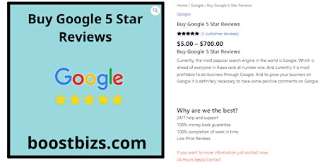 Buy Google 5 Star Reviews – Boost Bizs