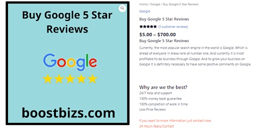 Buy Google 5 Star Reviews – Boost Bizs  primärbild