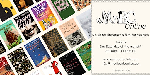 Hauptbild für Movies n' Books Club Online May Meeting - Life of Pi