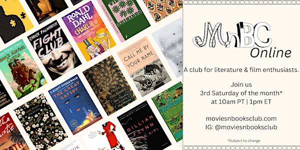 Movies n' Books Club Online May Meeting - Life of Pi