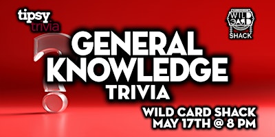 Imagem principal do evento Airdrie: Wild Card Shack - General Knowledge Trivia Night - May 17, 8pm