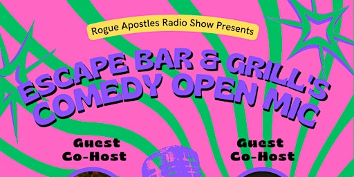 Image principale de Escape Bar & Grill's Comedy Open Mic Night