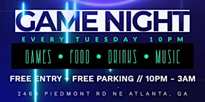 Primaire afbeelding van Utopia Tuesday Game Night Atlanta