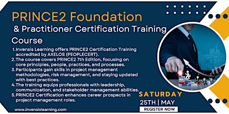PRINCE2 Foundation And Practitioner Certification Training Course