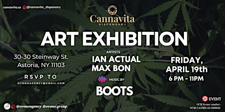 Art Exhibition + Live Painting + Music + Cannabis AT CANNAVITA