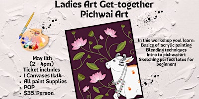 Imagem principal do evento Ladies Art Get-together - Indian Pichwai Art