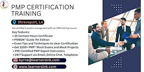 PMP Exam Certification Classroom Training Course in Shreveport, LA
