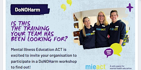 DoNOHarm Training for the ACT Community Sector