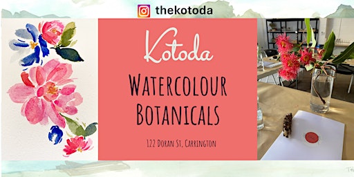Imagem principal do evento Kotoda - Intro to Watercolour Botanicals $70pp