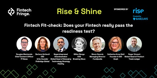 Imagem principal do evento Fintech Fit-check: Does your Fintech really pass the readiness test?