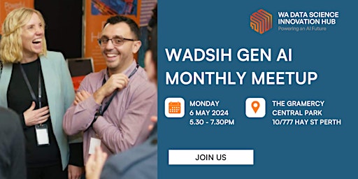 Primaire afbeelding van WADSIH Generative AI Monthly Meetup