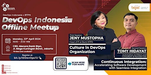 Imagem principal de (Offline Meetup) DevOps Indonesia x Bank BTPN