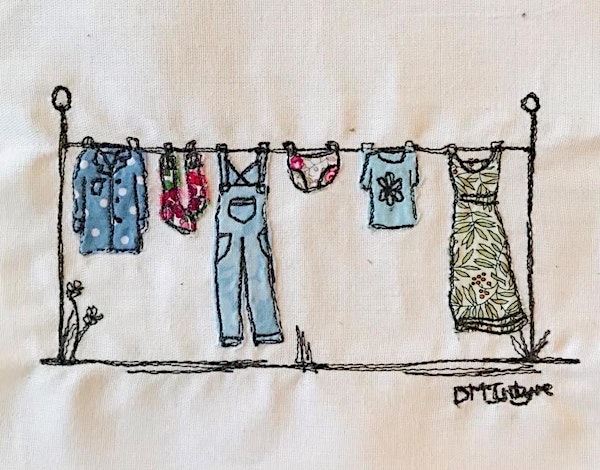 Free Motion Embroidery Class - Washing Line at Abakhan Mostyn
