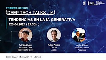 Primaire afbeelding van Deep Tech Talk - IA_Tendencias de la IA Generativa_2