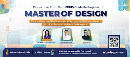 Image principale de Peluncuran  Master of Design Program