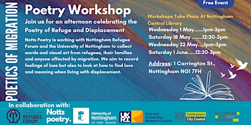 Primaire afbeelding van poetics of migration poetry workshop 18th May