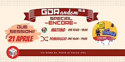 Imagem principal do evento SPECIAL - GDRandom - 21 Aprile 2024 - ENCORE