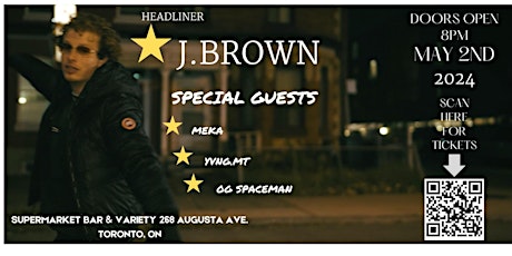 J.BROWN “A NIGHT IN THE CITY”  LIVE @ THE SUPERMARKET