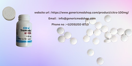 Buy Citra Tramadol Online | 100mg Strength | Genericmedshop.com primary image