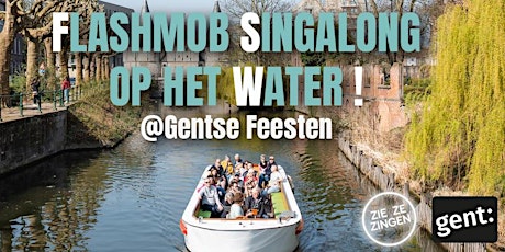 Flashmob singalong op het water (Gentse Feesten)