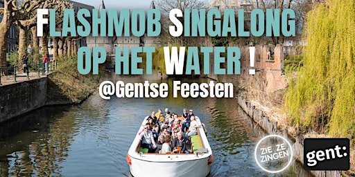Flashmob singalong op het water (Gentse Feesten)  primärbild