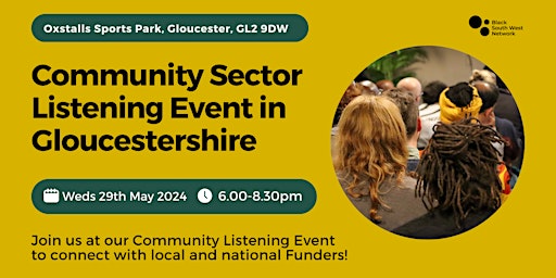 Primaire afbeelding van Community Sector Listening Event in Gloucestershire