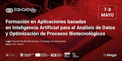 Imagem principal do evento Formación: Aplicaciones IA para Análisis de Datos y Procesos Biotech