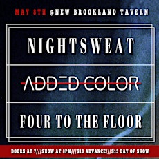 NIGHTSWEAT, ADDED COLOR, FOUR TO THE FLOOR