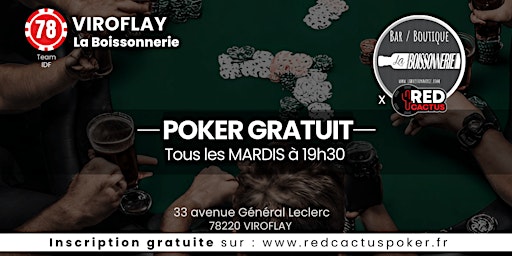 Soirée RedCactus Poker X La Boissonnerie à VIROFLAY (78) primary image