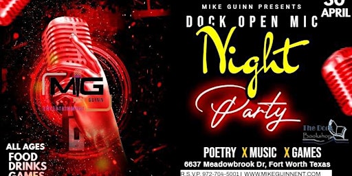 Imagen principal de OPEN MIC NIGHT AT THE DOCK (OPEN TO ALL)